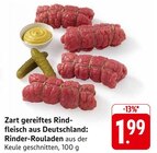 Aktuelles Rinder-Rouladen Angebot bei EDEKA in Heilbronn ab 1,99 €