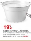 Promo Bassine aluminium à rebord 21l à 19,90 € dans le catalogue Rural Master à Gastes