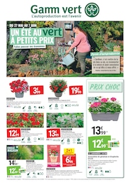 Catalogue Gamm vert à Clémont, avec 4 pages Prospectus Gamm vert à Clémont: "UN ÉTÉ AU VERT À PETITS PRIX", 4} pages, 27/05/2026 - 07/06/2026