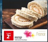 Roulé coco en promo chez Auchan Hypermarché Tours à 2,00 €