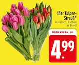 Aktuelle Blumen Angebote bei EDEKA in Augsburg Aktuelles 14er Tulpenstrauß Angebot bei EDEKA in Augsburg ab 4,99 €