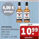Bourbon Whiskey 40% Vol. im Angebot bei Getränke Quelle WVG in Lutherstadt Wittenberg Bourbon Whiskey 40% Vol. Angebote von Jim Beam bei Getränke Quelle WVG Lutherstadt Wittenberg für 10,99 €