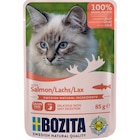 Aktuelles Bozita Cat Pouch Häppchen in Gelee mit Lachs 85 g Angebot bei Zookauf in Hagen (Stadt der FernUniversität) ab 0,99 €
