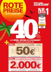 Aktueller Höffner Prospekt mit Ariel, "ROTE PREISE STATT HEISSE REISE", Seite 1