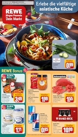 Fleisch im REWE Prospekt in Lingen Aktueller REWE Prospekt mit Fleisch, "Dein Markt", Seite 1