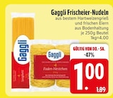 Frischeier-Nudeln Angebote von Gaggli bei EDEKA Landshut für 1,00 €
