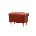 Hocker mit Aufbewahrung Tommaboda braunrot Tommaboda braunrot von STRANDMON im aktuellen IKEA Prospekt für 100,00 €