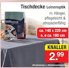 Tischdecke Leinenoptik Angebote bei Zimmermann Mainz für 2,99 €