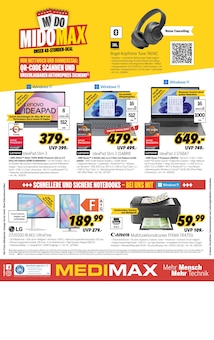 Notebook im MEDIMAX Prospekt "HEUTE IST KINOTAG ZUHAUSE!" mit 8 Seiten (Halle (Saale))