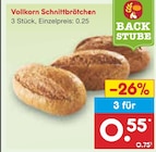Aktuelles Vollkorn Schnittbrötchen Angebot bei Netto Marken-Discount in Nürnberg ab 0,55 €
