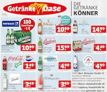Getränke Oase Prospekt für Soest mit 1 Seite Getränke Oase Prospekt für Soest: "Aktuelle Angebote", 1 Seite, 07.07.2025 - 12.07.2025