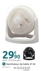 Ventilateur de table 31 W - WOOZOO en promo chez Mr.Bricolage Ajaccio à 29,90 €