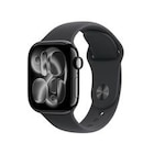 Apple watch Apple Watch Series 11 GPS 42mm Boitier en Aluminium Noir de Jais avec Bracelet Sport Noir - S/M - Apple en promo chez Darty Apple watch Apple Watch Series 11 GPS 42mm Boitier en Aluminium Noir de Jais avec Bracelet Sport Noir - S/M - Apple dans le catalogue Darty