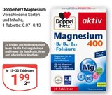 Magnesium im Angebot bei GLOBUS in Salzgitter Magnesium Angebote von Doppelherz bei GLOBUS Salzgitter für 1,99 €