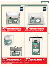 Prix et réduction Literie dans le prospectus Auchan Hypermarché en cours Offre Literie dans le catalogue Auchan Hypermarché du moment à la page 7