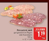 Marktkauf Markkleeberg - Presssack rot, weiß Angebot im Prospekt Presssack rot, weiß bei Marktkauf im Markkleeberg Prospekt für 1,19 €