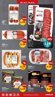 Rindfleisch im aktuellen Penny Prospekt (Karlsruhe) Rindfleisch im Penny Prospekt "Wer gĂĽnstig will, muss Penny." mit 43 Seiten (Karlsruhe)