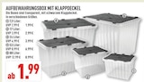 Aktuelle Aufbewahrungsbox Angebote bei Marktkauf in Essen Aktuelles Aufbewahrungsbox mit Klappdeckel Angebot bei Marktkauf in Essen ab 1,99 €