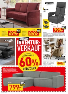 Sitzmöbel im Möbel Wallach Prospekt "GROSSER INVENTUR-VERKAUF" mit 12 Seiten (Hildesheim)