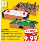 Mini-Tischspiel: Fußball, Air-Hockey oder Pool-Billard Angebote von KIDLAND bei Kaufland Borken für 9,99 €