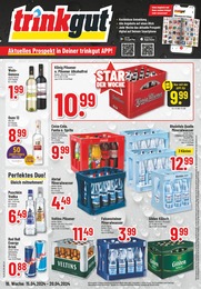 Aktueller Trinkgut Getränkemärkte Prospekt für Ockenfels: Aktuelle Angebote mit 6} Seiten, 15.04.2024 - 20.04.2024