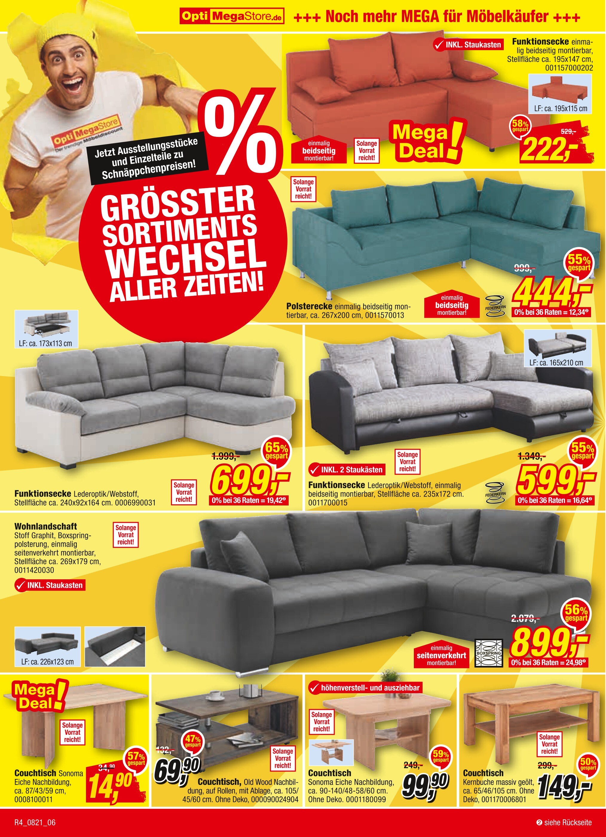 Segmüller Couchtisch Angebot und Preis aus dem aktuellen Prospekt