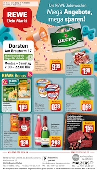 Aktueller REWE Prospekt für Dorsten mit  Seiten