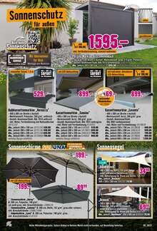 Sonnenschirm im aktuellen Hornbach Prospekt (Mönchengladbach) Sonnenschirm im Hornbach Prospekt "Dein Wille verlegt Deine Terrasse." mit 31 Seiten (Mönchengladbach)