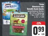 Adventuros oder Dentalife Hunde-Snacks Angebote von Purina bei EDEKA Amberg für 0,99 €