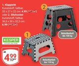 Klapptritt Angebote von Kesper bei GLOBUS Plauen für 4,99 €