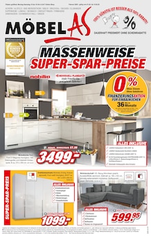 Möbel AS Prospekt MASSENWEISE SUPER-SPAR-PREISE mit 16 Seiten