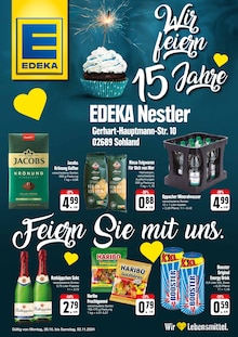 EDEKA Cunewalde Prospekt "Wir feiern 15 Jahre" mit 2 Seiten