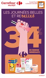 Prospectus Carrefour Market à Saint-Vrain, "Les journées belles et rebelles", 10 pages, 23/04/2024 - 12/05/2024