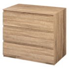 Commode 3 tiroirs - DOLO - La Foir’Fouille à Bordeaux Commode 3 tiroirs - DOLO en promo chez La Foir’Fouille Bordeaux à 49,99 €