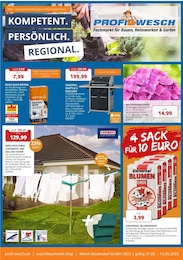 Baumarkt Prospekt von PROFI Wesch Kallmerode PROFI Wesch Prospekt: "KOMPETENT. PERSÖNLICH. REGIONAL.", 8 Seiten, 31.05.2025 - 13.06.2025