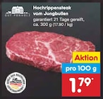 Aktuelle Rindfleisch Angebote bei Netto Marken-Discount in Rostock Aktuelles Hochrippensteak vom Jungbullen Angebot bei Netto Marken-Discount in Rostock ab 1,79 €