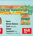 Harry Körner Balance-Toast im Angebot bei famila Nordost in Stralsund Harry Körner Balance-Toast Angebote bei famila Nordost Stralsund für 1,49 €