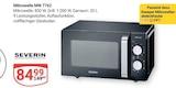 Mikrowelle MW 7762 von Severin für 1,99 € bei GLOBUS im Angebot Mikrowelle MW 7762 von Severin im aktuellen GLOBUS Prospekt