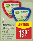 Streichzarte Leberwurst im Angebot bei ALDI Nord in Göttingen Streichzarte Leberwurst Angebote von BIO bei ALDI Nord Göttingen für 1,39 €
