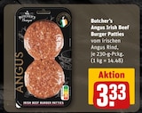 Angus Irish Beef Burger Patties Angebote von Butcher’s bei REWE Frankfurt für 3,33 €