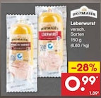 Leberwurst Angebote von Hofmaier bei Netto Marken-Discount Rastatt für 0,99 €