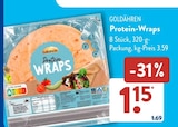 Protein-Wraps im ALDI SÜD Prospekt Protein-Wraps von Goldähren im aktuellen ALDI SÜD Prospekt für 1,15 €