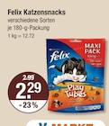 Katzensnacks im V-Markt Prospekt Katzensnacks von Felix im aktuellen V-Markt Prospekt für 2,29 €