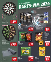 Dartscheibe im famila Nordost Prospekt in Flensburg Aktueller famila Nordost Prospekt mit Dartscheibe, "besser als gut!", Seite 18