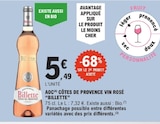 AOC Côtes de Provence vin rosé - BILLETTE dans le catalogue E.Leclerc