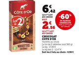 Chocolat Côte d'Or Noisettes Entières - Côte d'Or - U Express à Reims Chocolat Côte d'Or Noisettes Entières - Côte d'Or en promo chez U Express Reims à 2,56 €