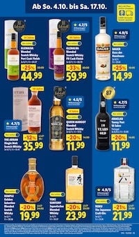 Whiskey im aktuellen Lidl Prospekt (Erfurt) Whiskey im Lidl Prospekt "LIDL LOHNT SICH" mit 73 Seiten (Erfurt)
