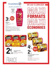 Prospectus Supermarchés E.Leclerc en cours à Souillac et alentours, "MAXI FORMATS MAXI ÉCONOMIES", 32 pages, 02/06/2026 - 13/06/2026 Catalogue Supermarchés E.Leclerc en cours à Souillac et alentours, "MAXI FORMATS MAXI ÉCONOMIES", 32 pages, 02/06/2026 - 13/06/2026