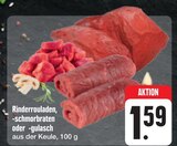 Rinderrouladen, -schmorbraten oder -gulasch Angebote bei E center Bamberg für 1,59 €