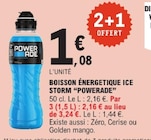 Boisson énergétique Ice Storm - POWERADE en promo chez E.Leclerc Boisson énergétique Ice Storm - POWERADE dans le catalogue E.Leclerc